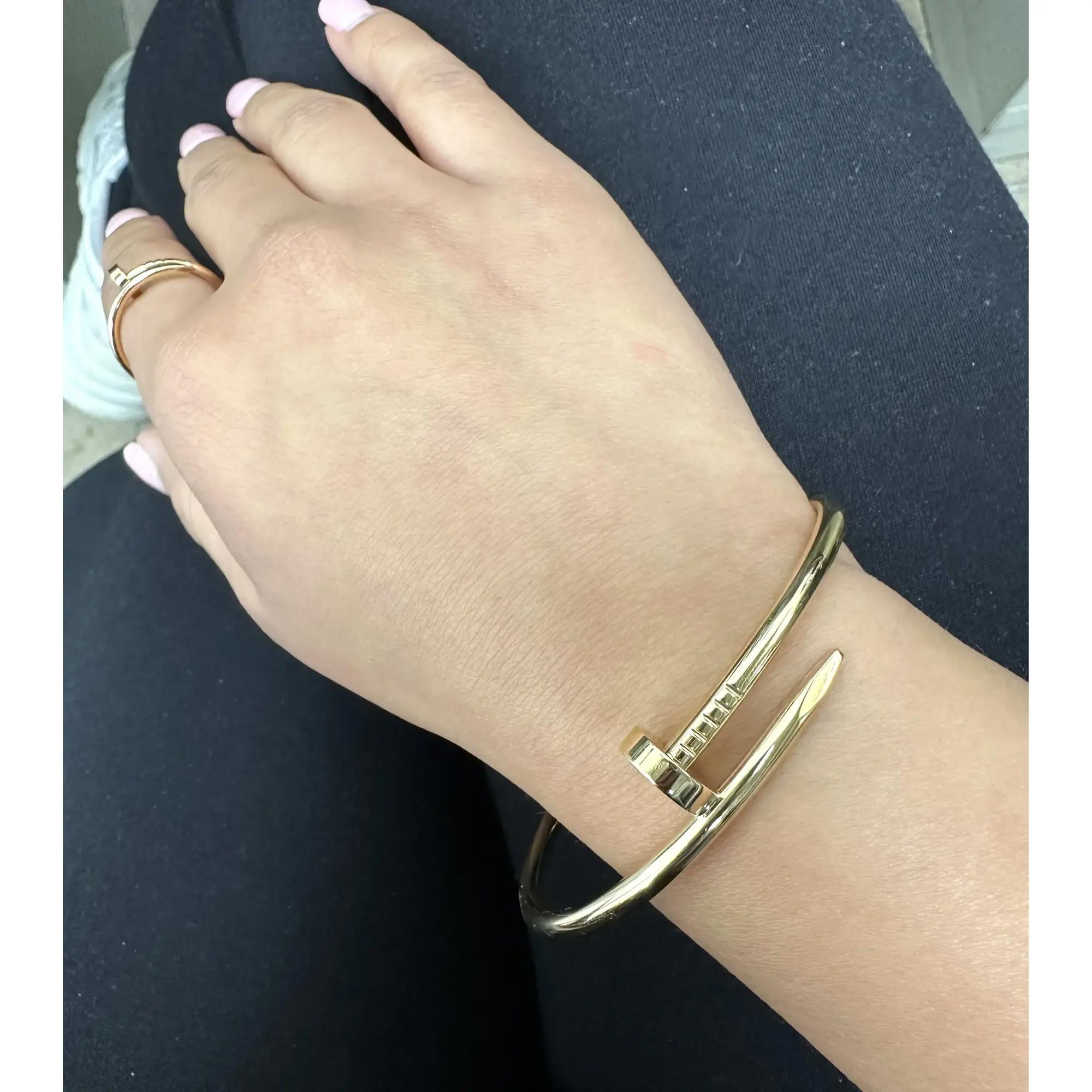 Bracelet Cartier Juste Un Clou Or Jaune 18K Taille 18 Unisexe en vente