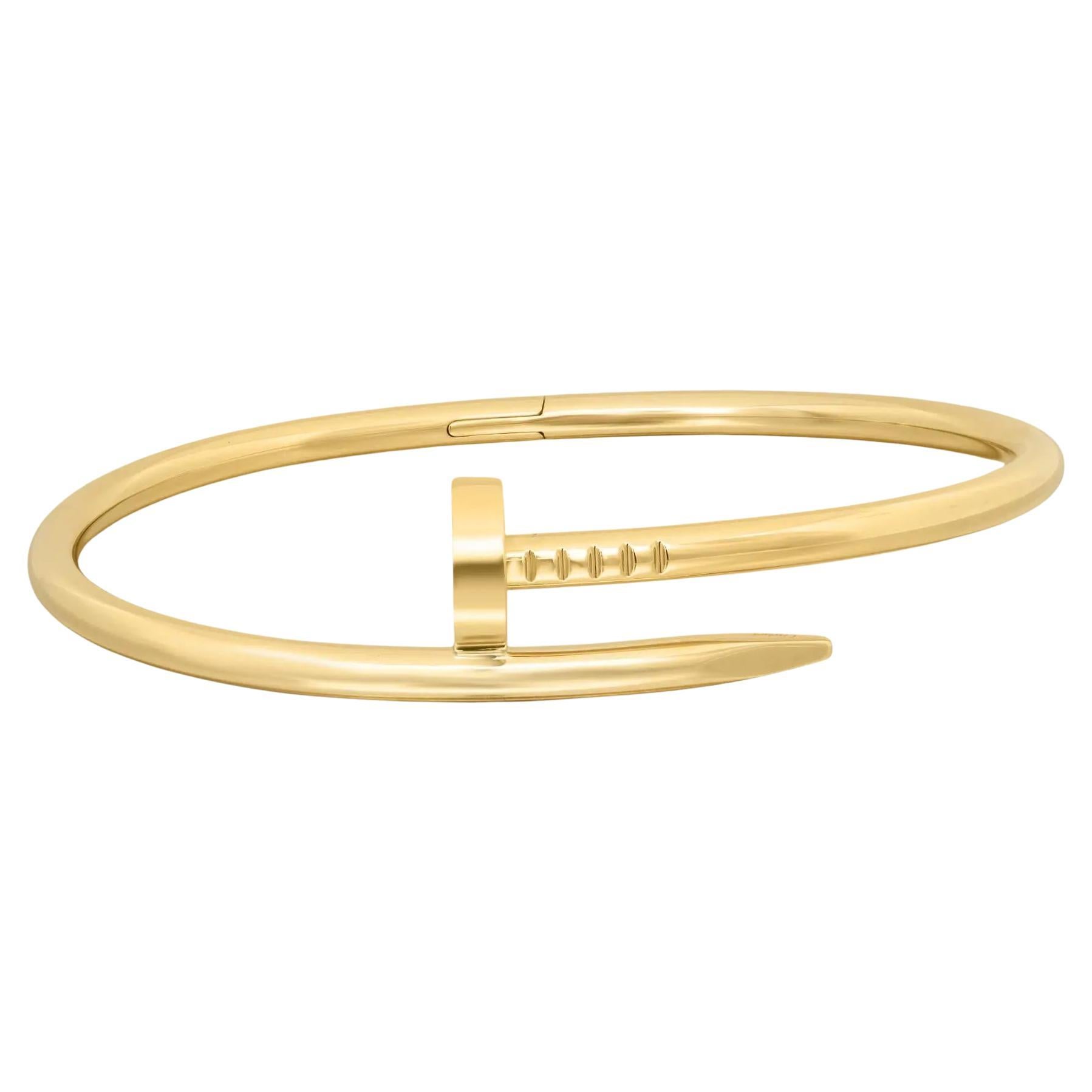 Bracelet Cartier Juste Un Clou Or Jaune 18K Taille 18
