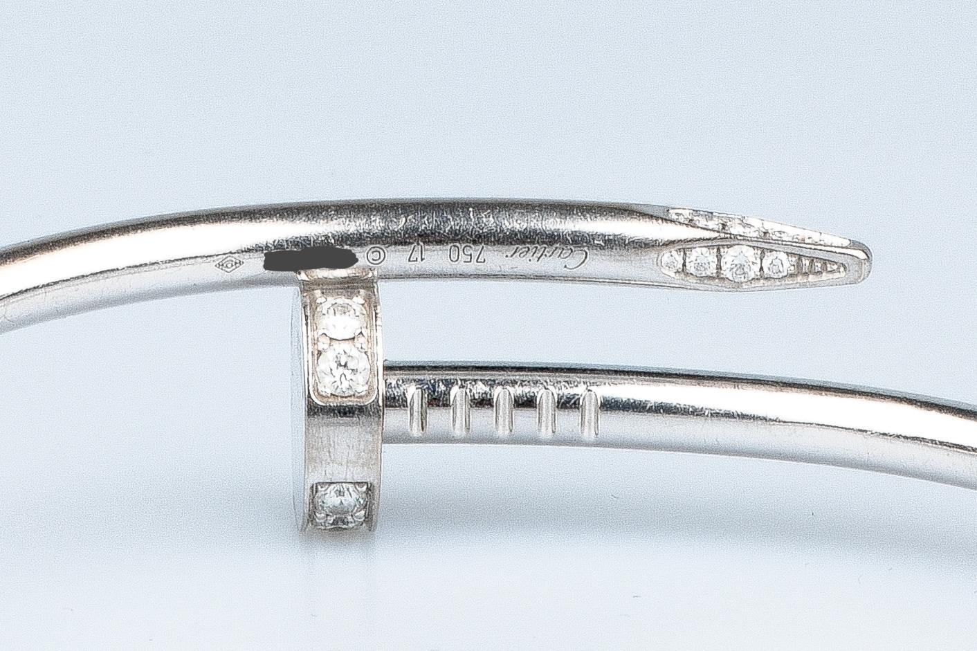 Cartier Juste un Clou Armband mit zertifizierten 0,58 Karat Diamanten im Brillantschliff 6