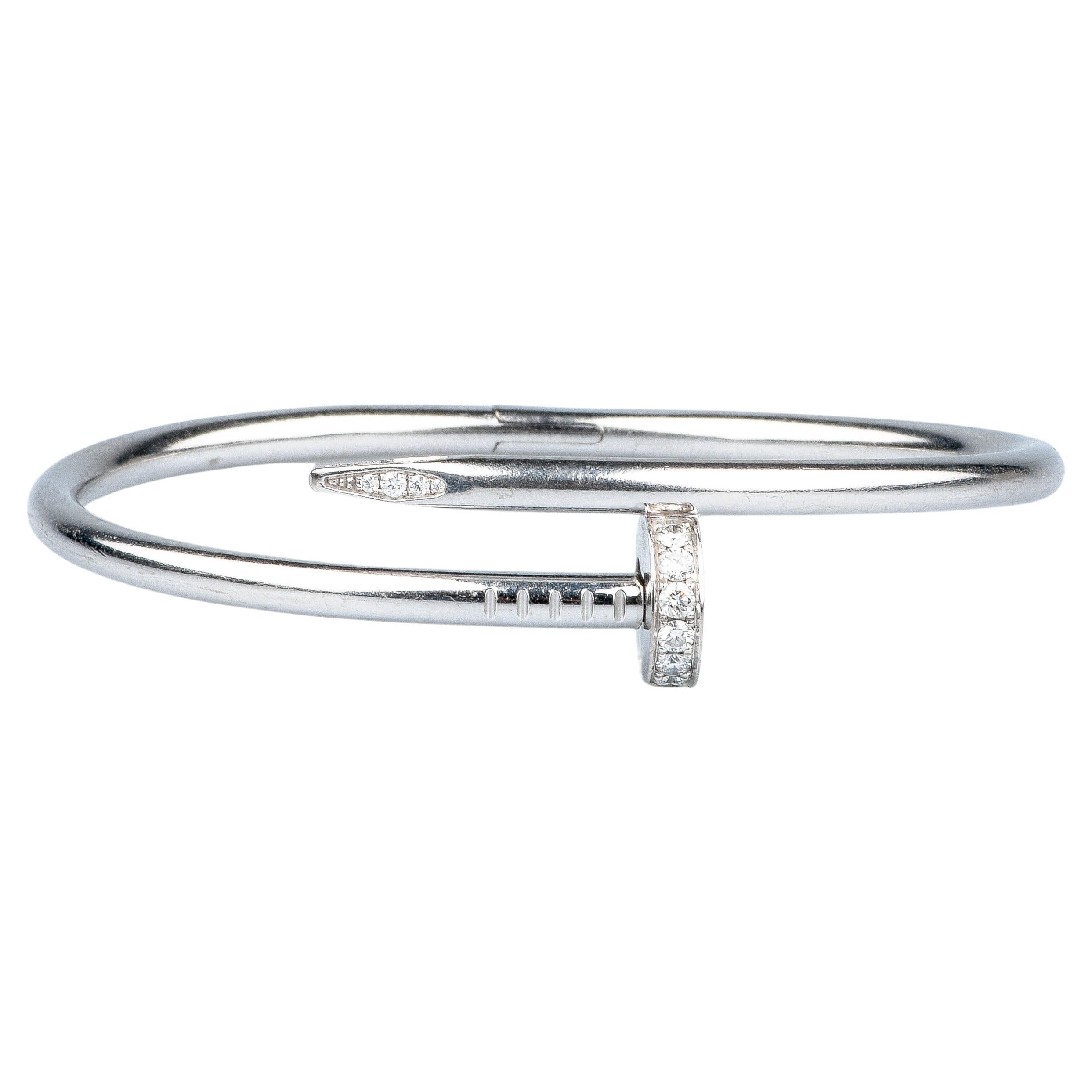 Cartier Juste un Clou Armband mit zertifizierten 0,58 Karat Diamanten im Brillantschliff