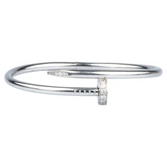 Cartier Juste un Clou Bracelet certified 0.58 carat brillant cut diamonds