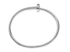 Cartier Juste Un Clou Bracelet, Classic Model, 18K White Gold Size 18
