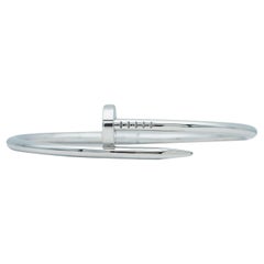 Cartier Juste Un Clou Bracelet, Classic Model, 18K White Gold Size 18