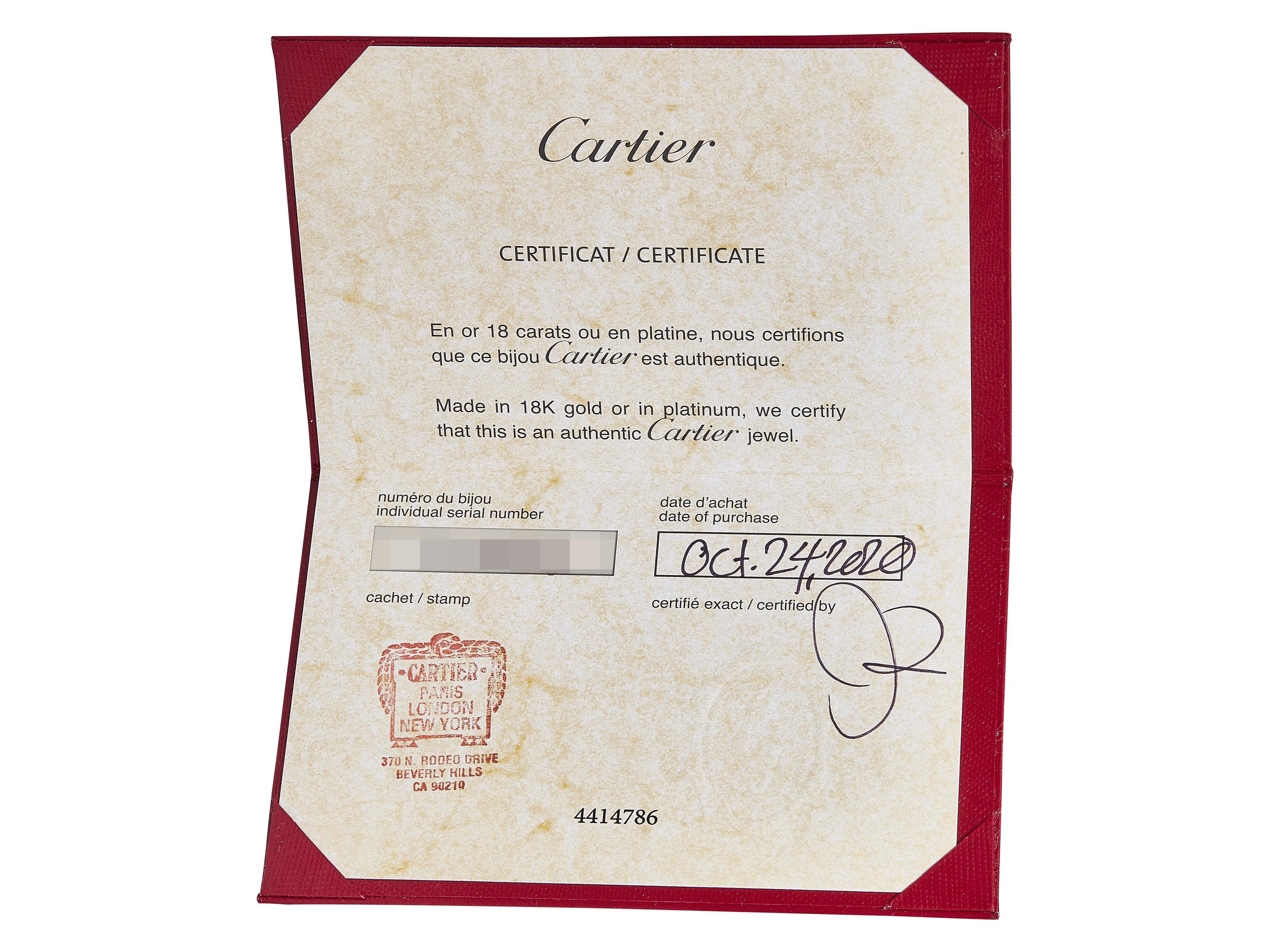 Cartier Juste un Clou Pulsera Modelo Clásico Oro Amarillo 18K Talla 16 en venta 2