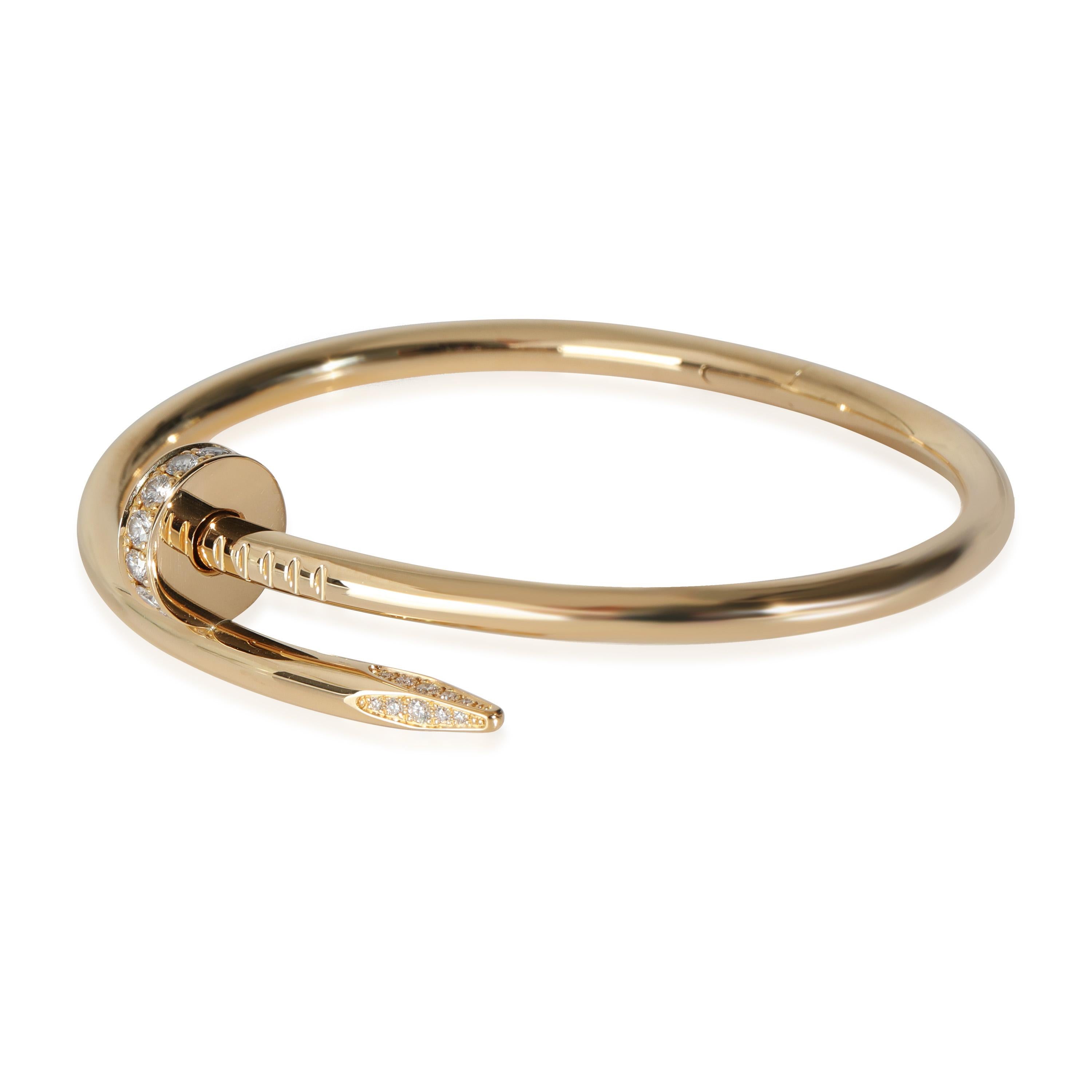 Bracelet Juste Un Clou de Cartier, diamants (or jaune) Pour femmes en vente
