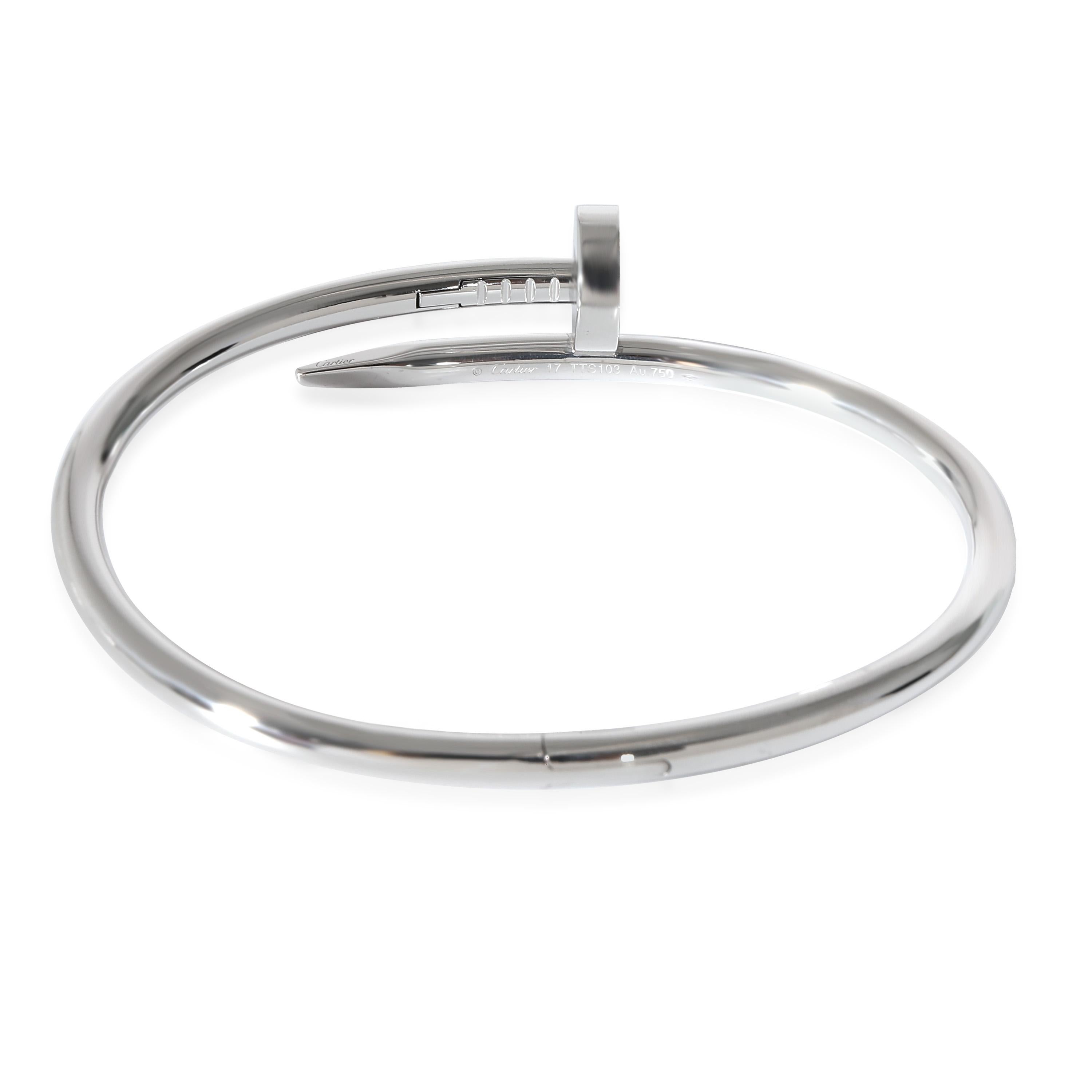 Cartier Juste Un Clou Bracelet in 18 KT White Gold

PRIMARY DETAILS
SKU: 134664
Listing Title: Cartier Juste Un Clou Bracelet in 18 KT White Gold
Condition Description: Translating to 'just a nail', the Juste Un Clou collection from Cartier is one