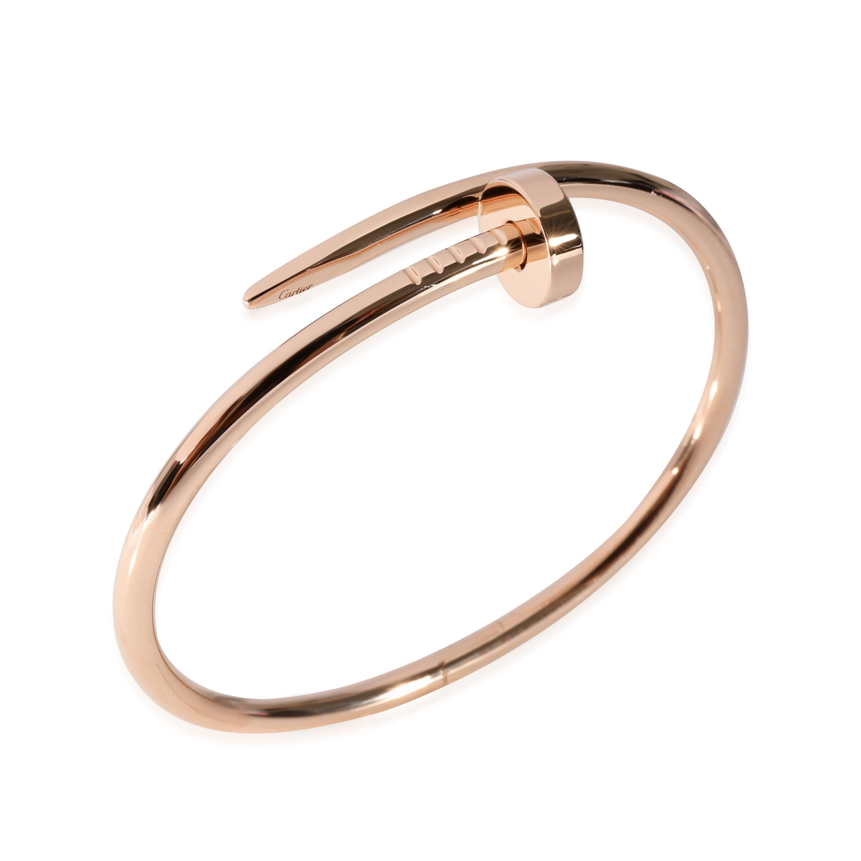 Cartier Juste Un Clou Bracelet in 18k Rose Gold

PRIMARY DETAILS
SKU: 125476
Listing Title: Cartier Juste Un Clou Bracelet in 18k Rose Gold
Condition Description: Retails for 7500 USD. In excellent condition and recently polished. 17 inches in