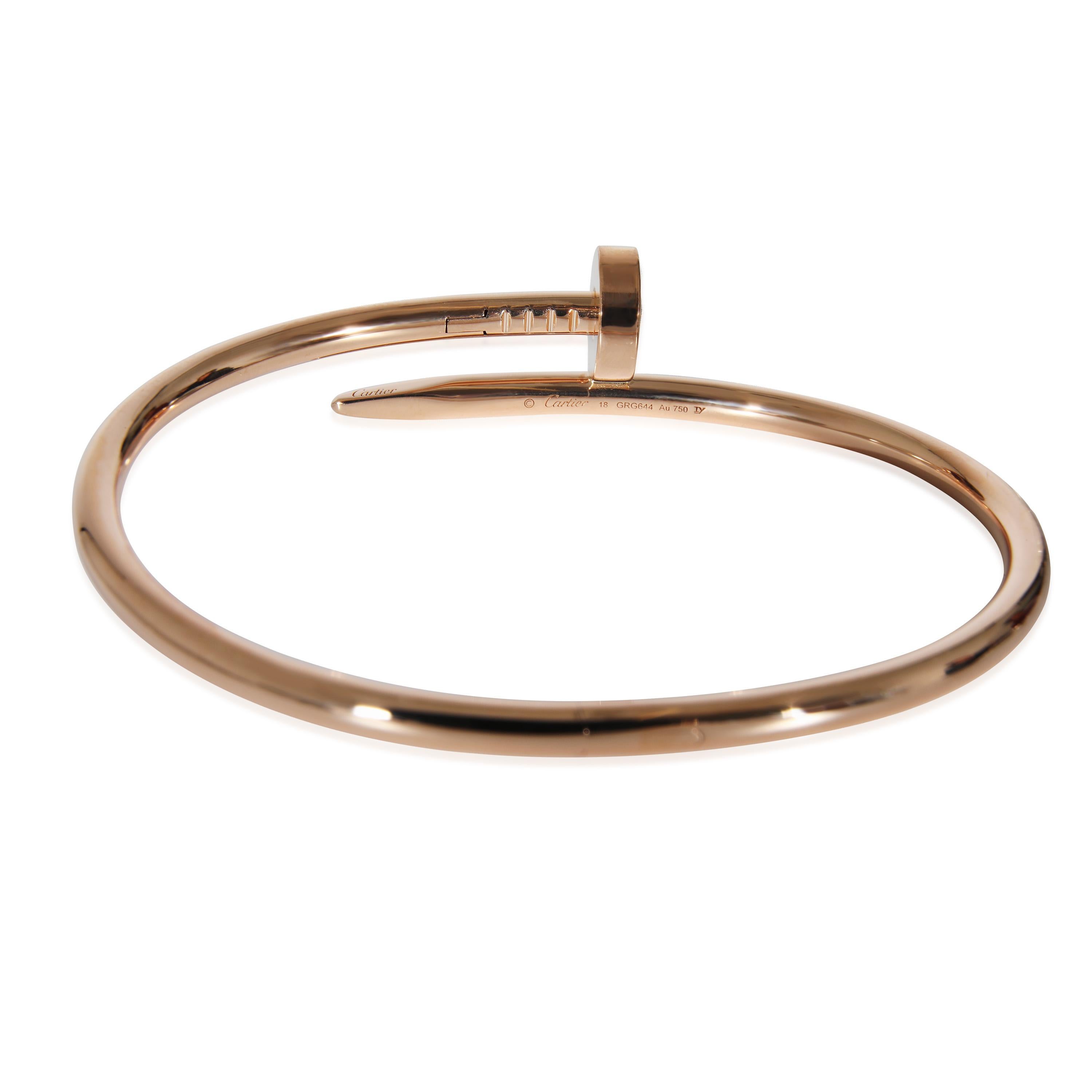 Cartier Juste un Clou Bracelet in 18K Rose Gold

PRIMARY DETAILS
SKU: 133740
Listing Title: Cartier Juste un Clou Bracelet in 18K Rose Gold
Condition Description: Translating to 'just a nail', the Juste Un Clou collection from Cartier is one of the