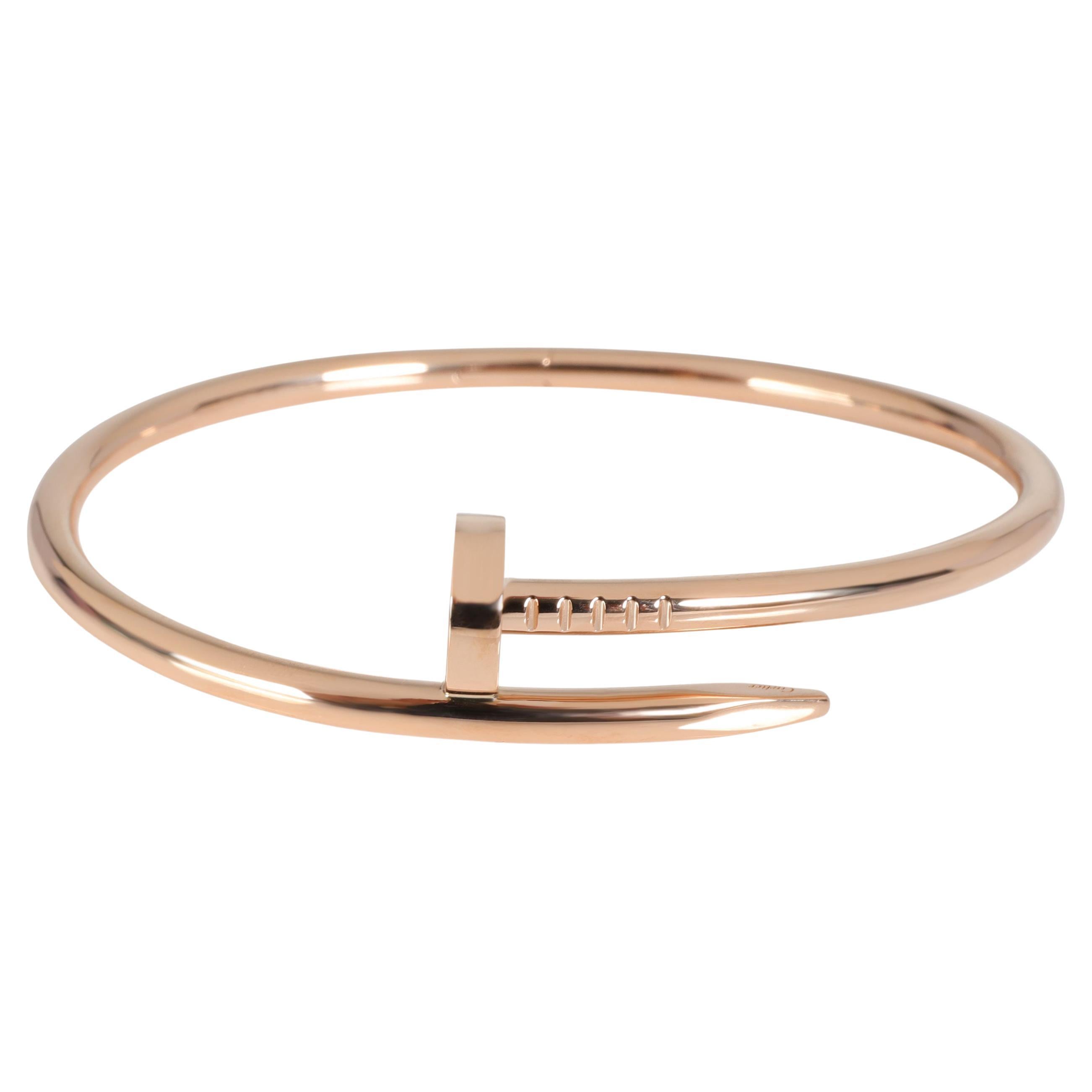 Bracelet Entrelacé Double Clous – Rose Gold – Cuivre Ajustable – Fille, Neuf Avec étiquettes