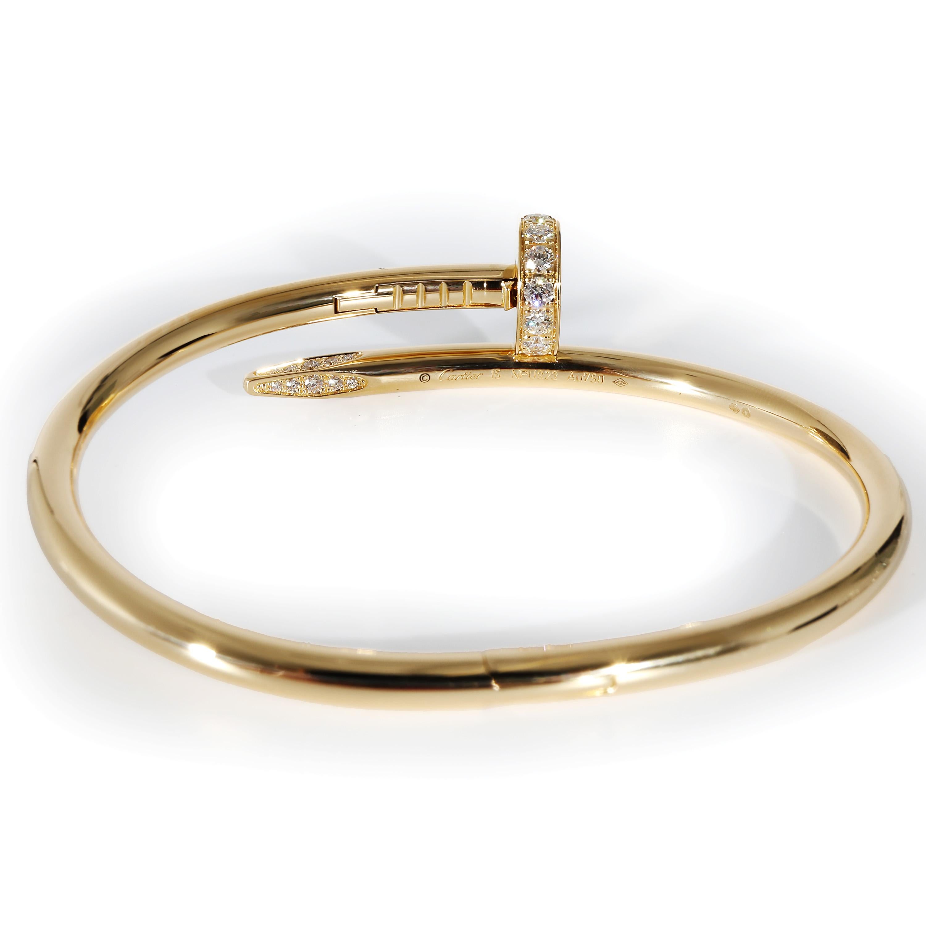 Cartier Juste Un Clou Bracelet in 18k Yellow Gold 0.58 CTW

PRIMARY DETAILS
SKU: 133209
Listing Title: Cartier Juste Un Clou Bracelet in 18k Yellow Gold 0.58 CTW
Condition Description: Translating to 'just a nail', the Juste Un Clou collection from