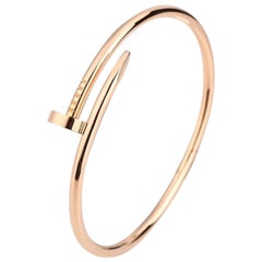 Cartier JUSTE UN CLOU Bracelet Rose Gold Size 18