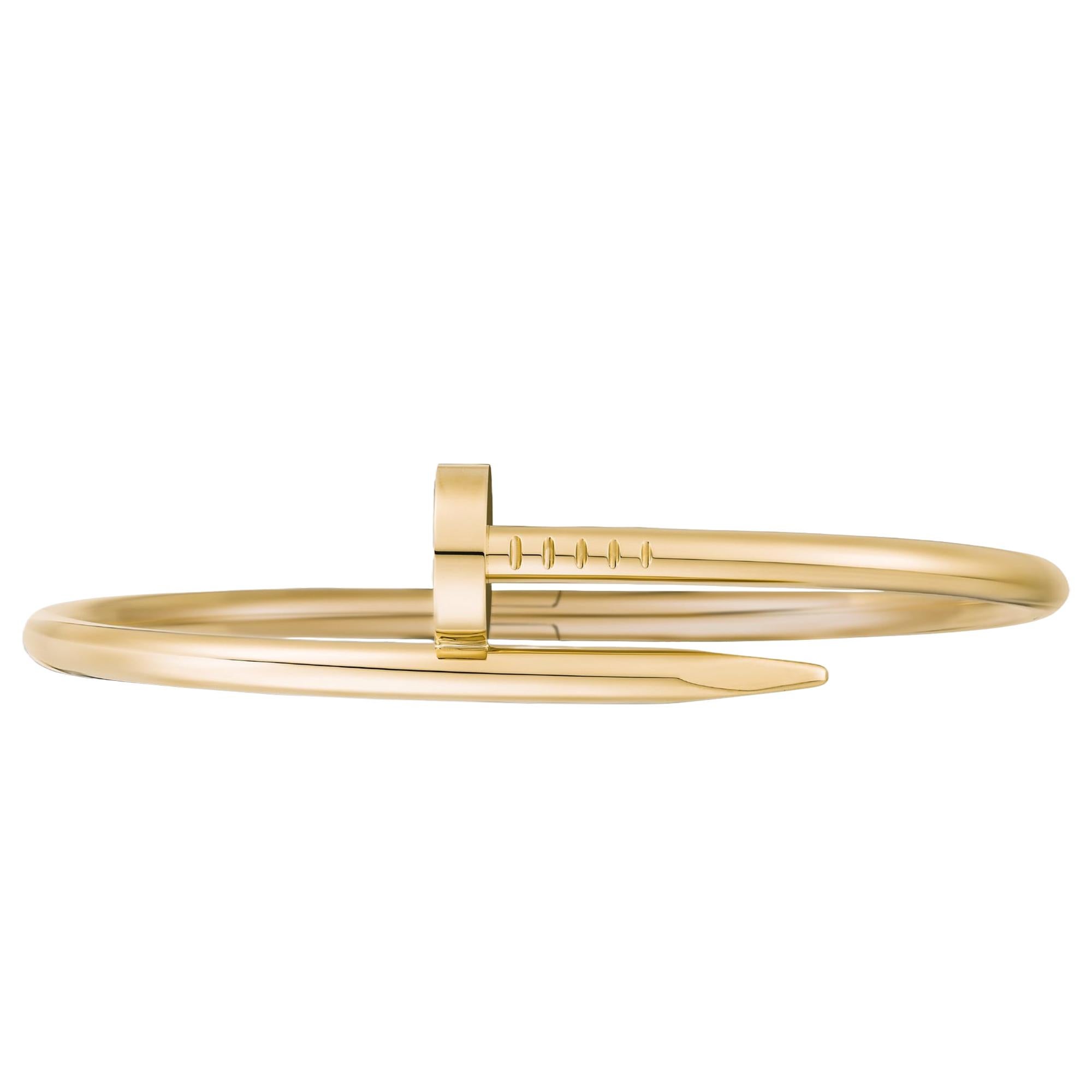 Bracelet Cartier Juste Un Clou Taille 15 Classic Or Jaune 18k Pour femmes en vente