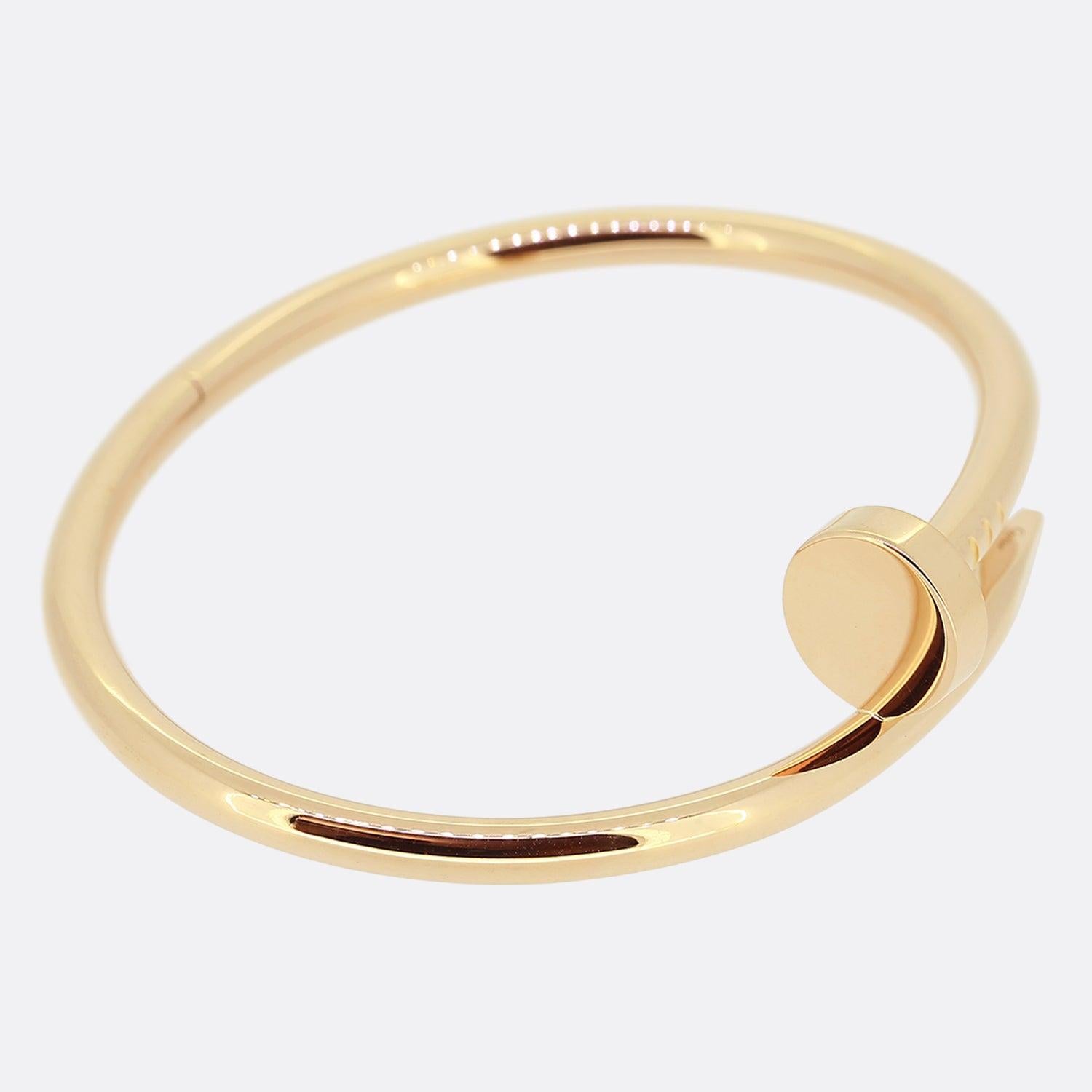 Cartier Juste un Clou Bracelet Size 16 In Good Condition For Sale In London, GB