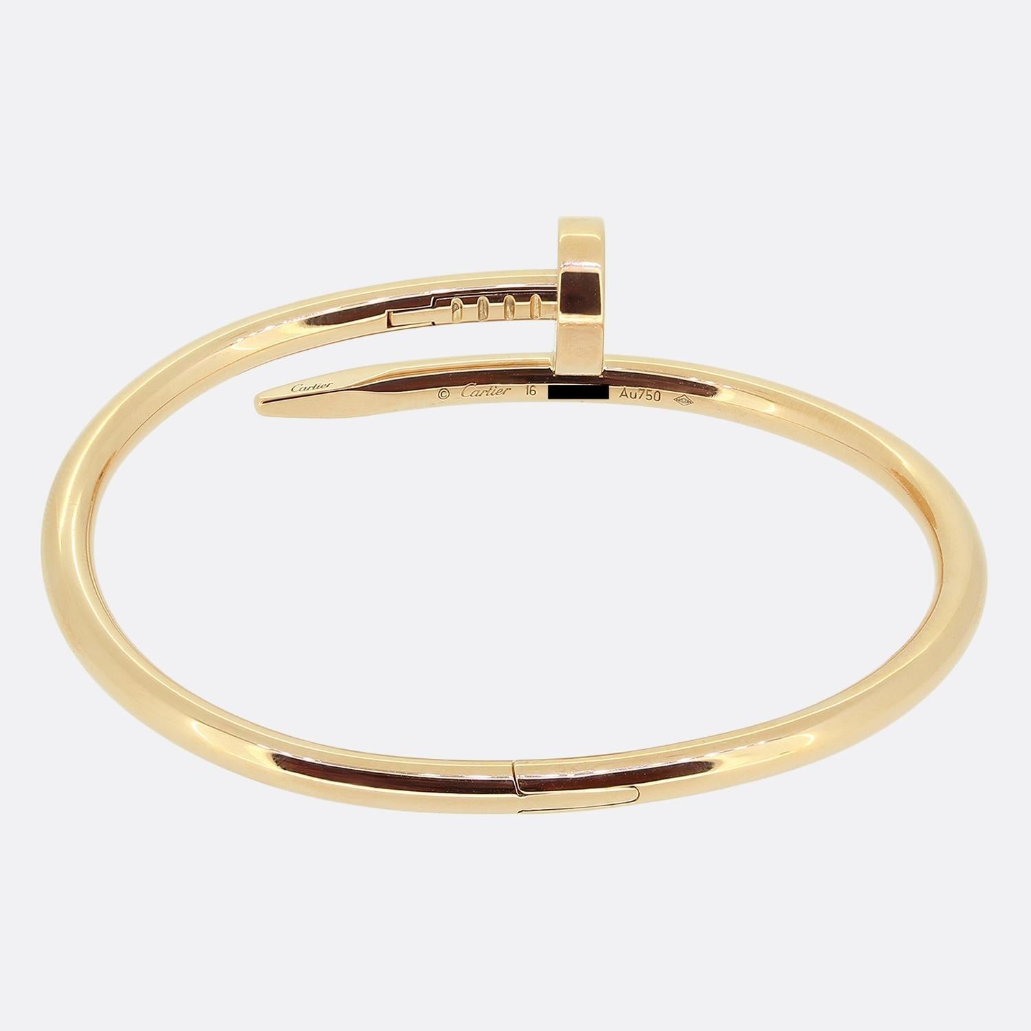 Women's or Men's Cartier Juste un Clou Bracelet Size 16