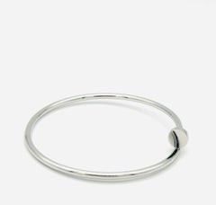 Cartier Juste un Clou Bracelet Size 19 18k White Gold Small Model