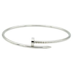 Cartier Juste un Clou Bracelet Size 19 18k White Gold Small Model