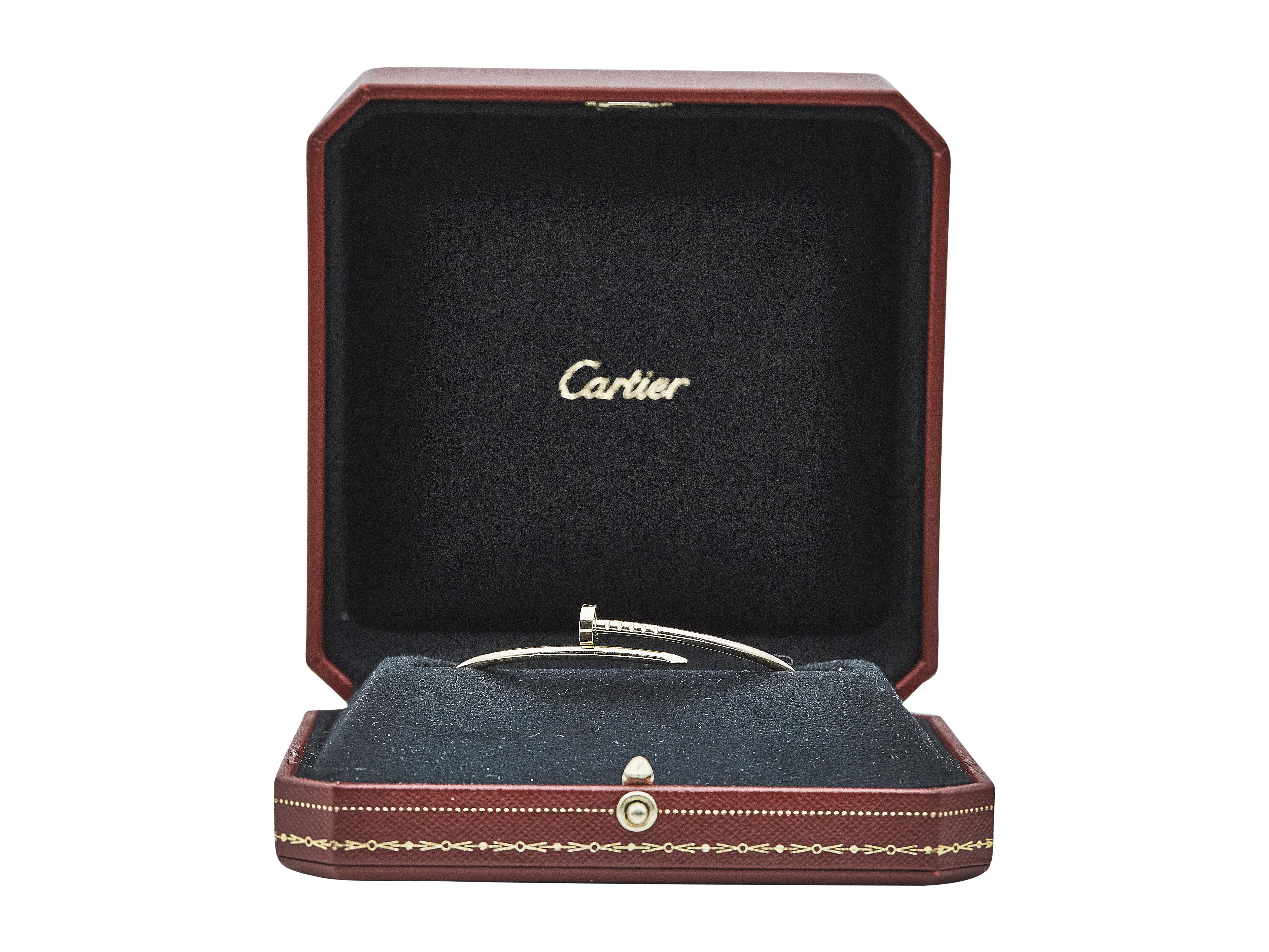 Femenino o masculino Cartier Juste un Clou Pulsera Modelo Pequeño Oro Amarillo 18K Talla 17 en venta