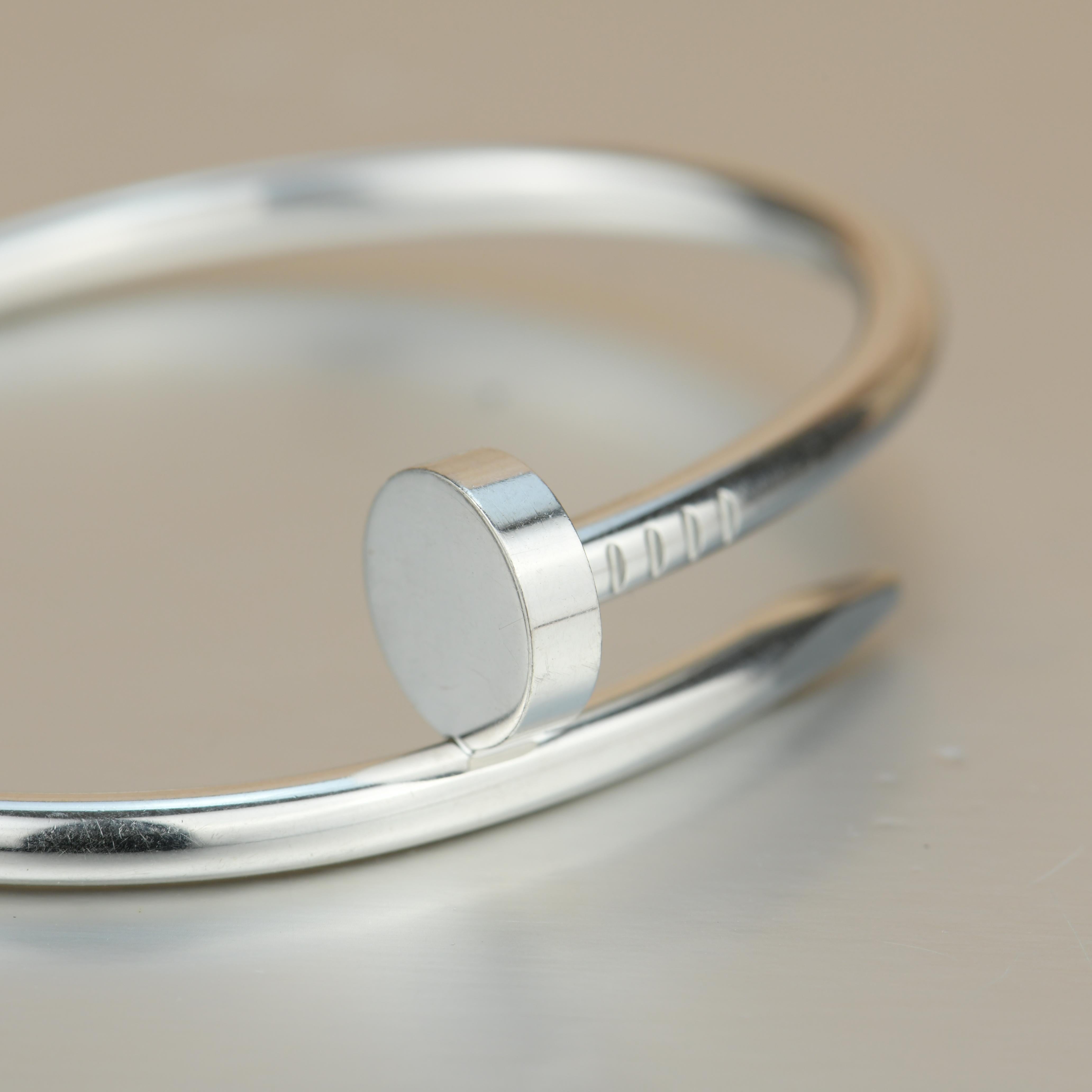 Cartier Juste Un Clou Armband Weißgold im Zustand „Hervorragend“ in Banbury, GB