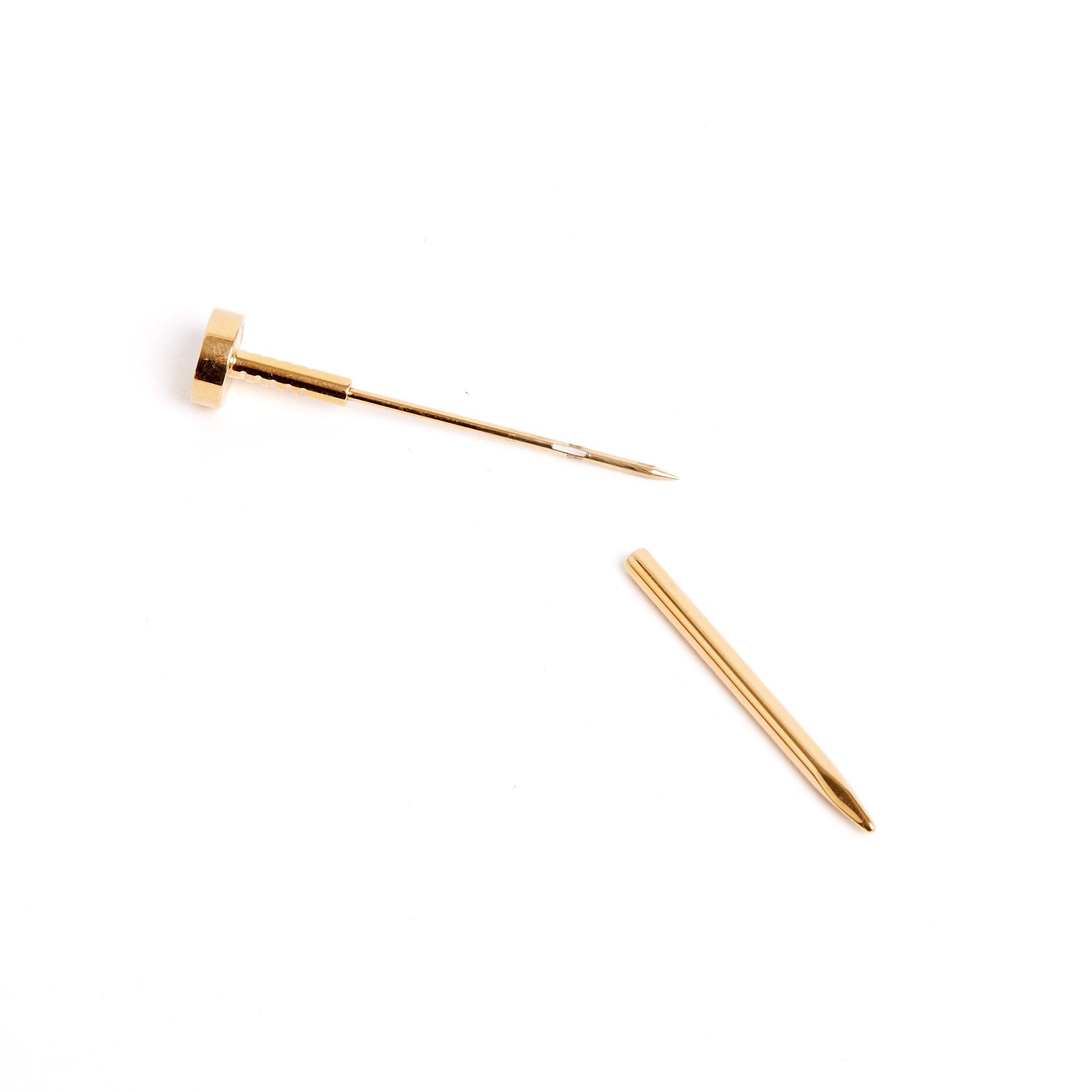 Cartier Juste un clou Broche Or Rose Gold Pin Brooch in box In Excellent Condition For Sale In PARIS, FR