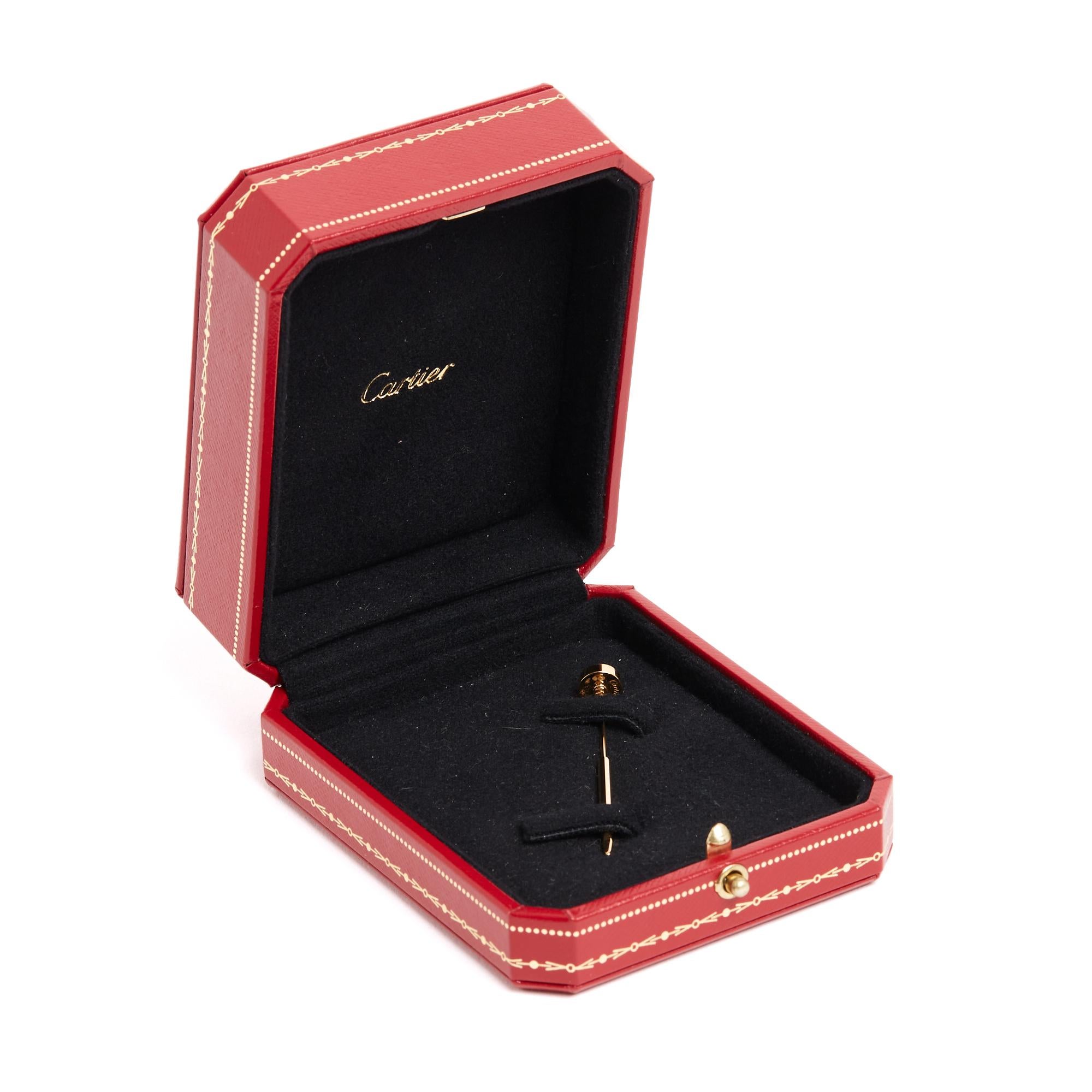 Cartier Juste un clou Broche Or Rose Gold Pin Brooch in box For Sale 1