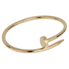 Cartier Juste un Clou Classic Model 18k Yellow Gold Bangle Bracelet Sz 16
