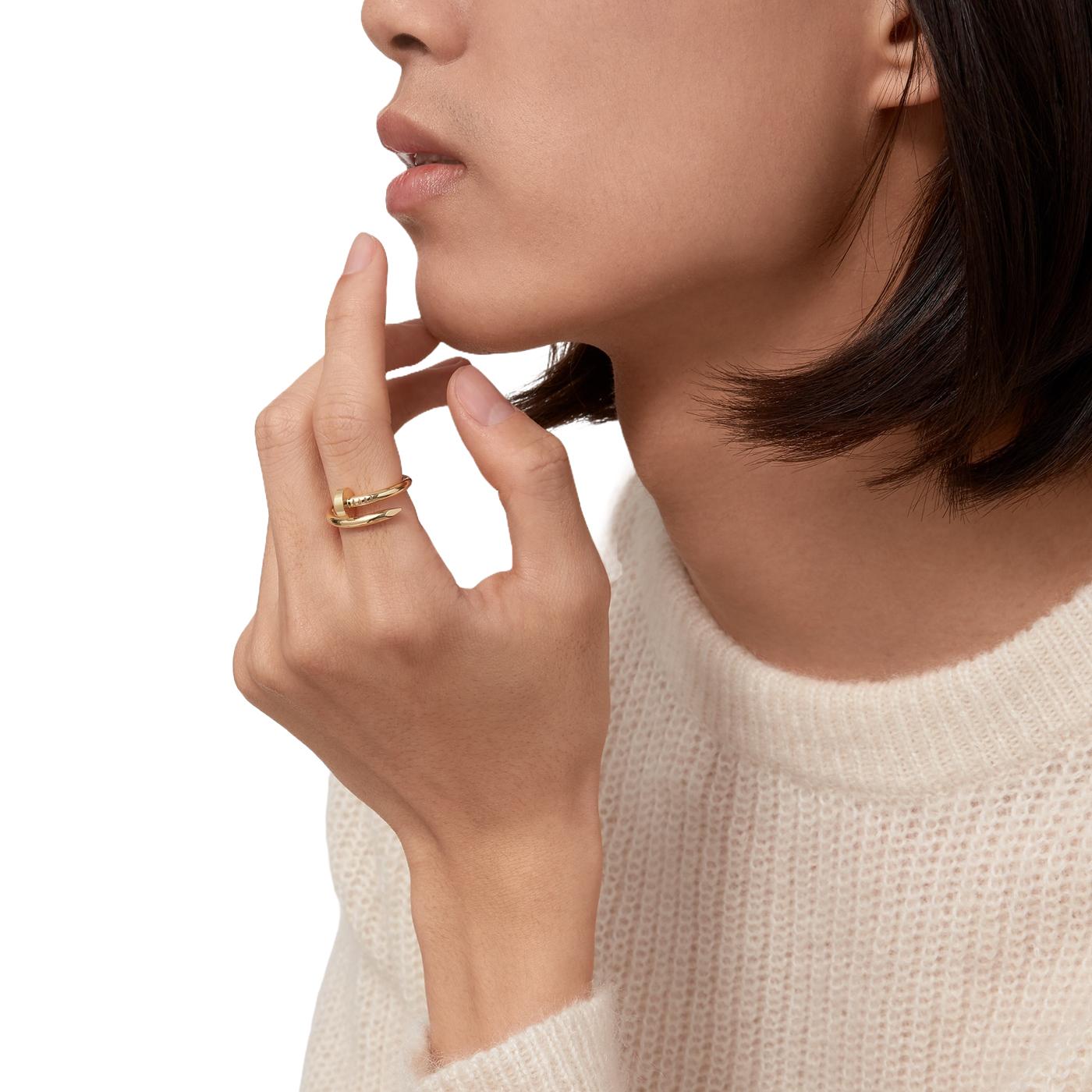 Cartier Juste Un Clou Classic Model Nail Ring Yellow Gold Size 52 For Sale 4