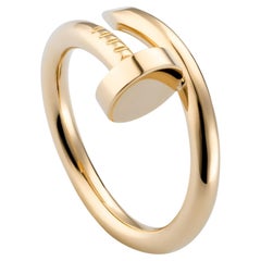 Cartier Juste Un Clou Classic Model Nail Ring Yellow Gold Size 52