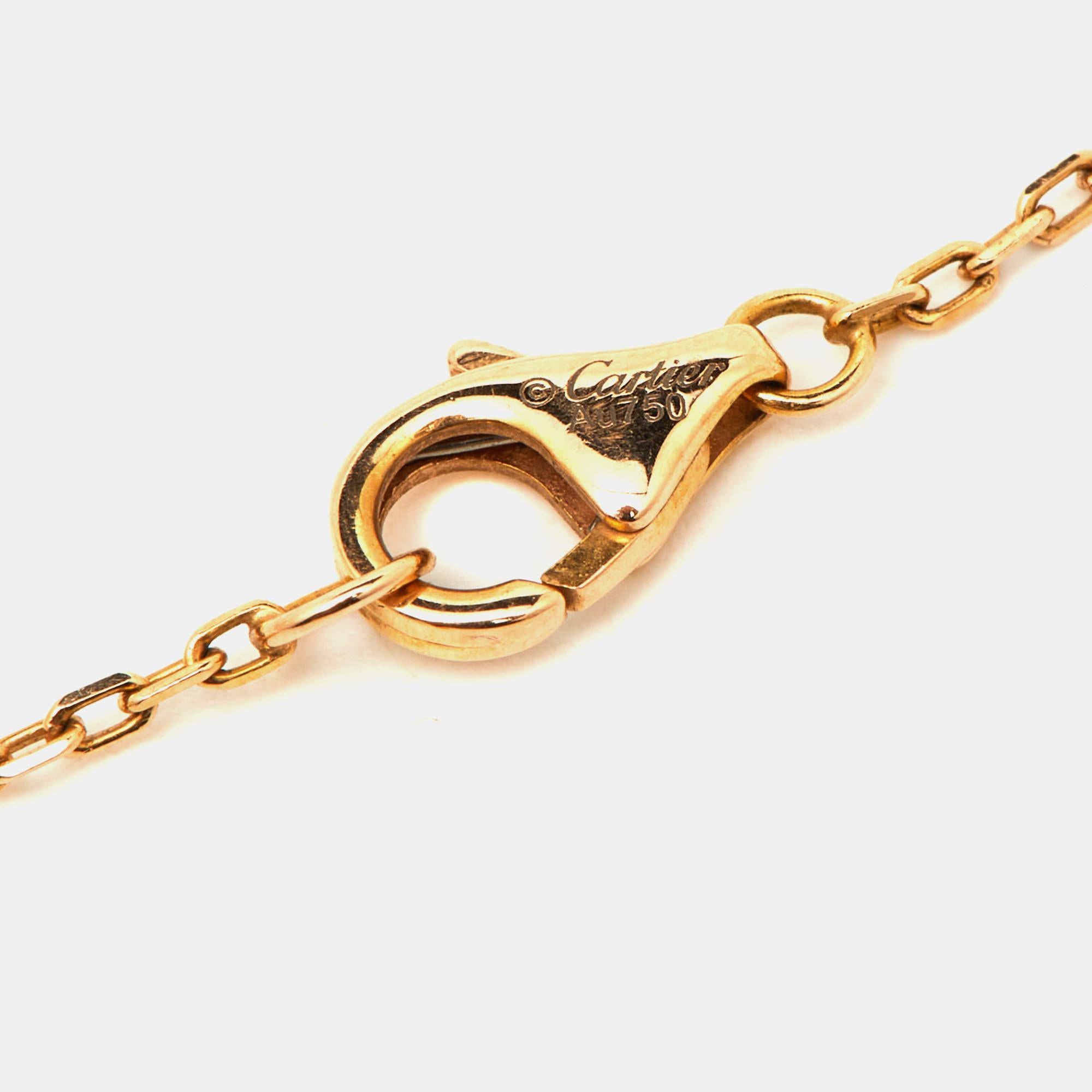 Women's Cartier Juste Un Clou Diamond 18k Rose Gold Necklace