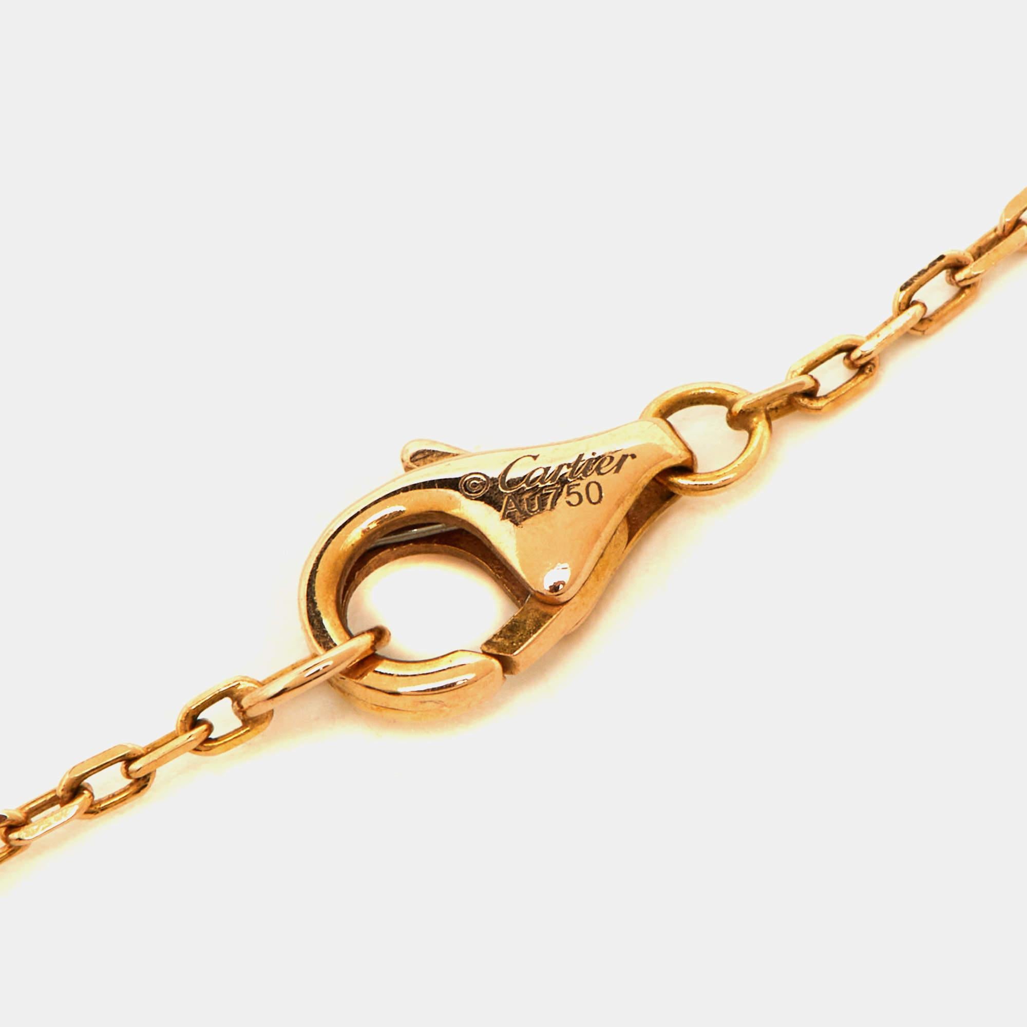 Cartier Juste Un Clou Diamond 18k Rose Gold Necklace 1