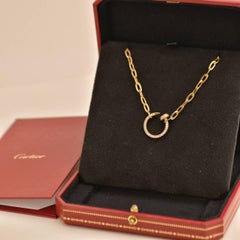 Cartier Juste un Clou Diamond 18k Rose Gold Pendant Necklace