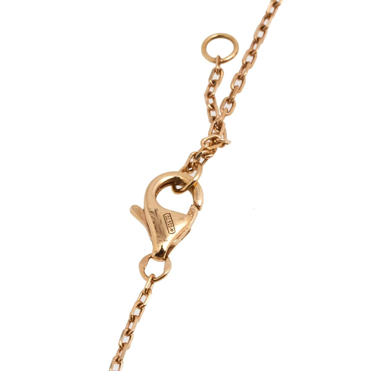 Contemporary Cartier Juste un Clou Diamond 18K Rose Gold Pendant Necklace