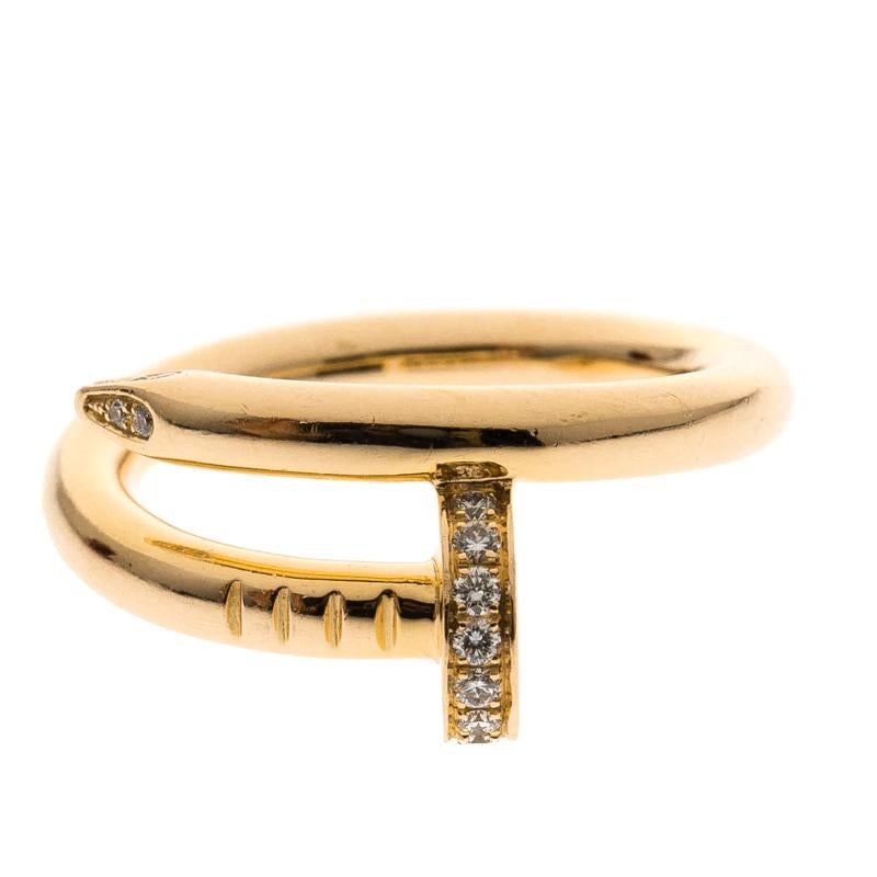 The Juste Un Clou collection from Cartier is all about making ordinary objects into exquisite pieces of jewellery, and it would be fair to say that this ring is truly beyond precious. It is a creation that proudly represents the expertise and talent