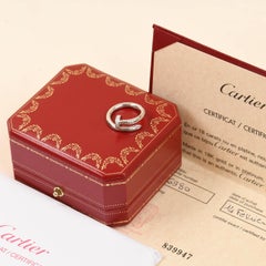 Cartier Juste un Clou Diamant 18K Weißgold Ring Größe 51