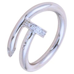 Cartier Juste un Clou Bague en or blanc 18K diamant Taille 51