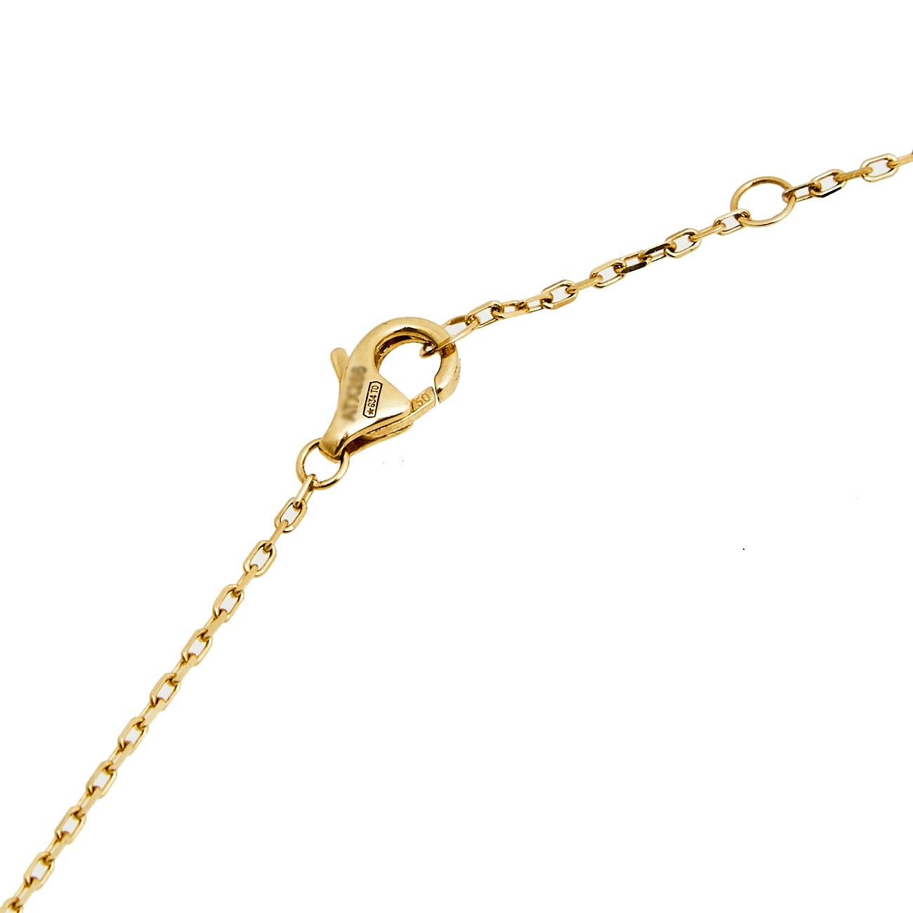Contemporary Cartier Juste un Clou Diamond 18K Yellow Gold Pendant Necklace