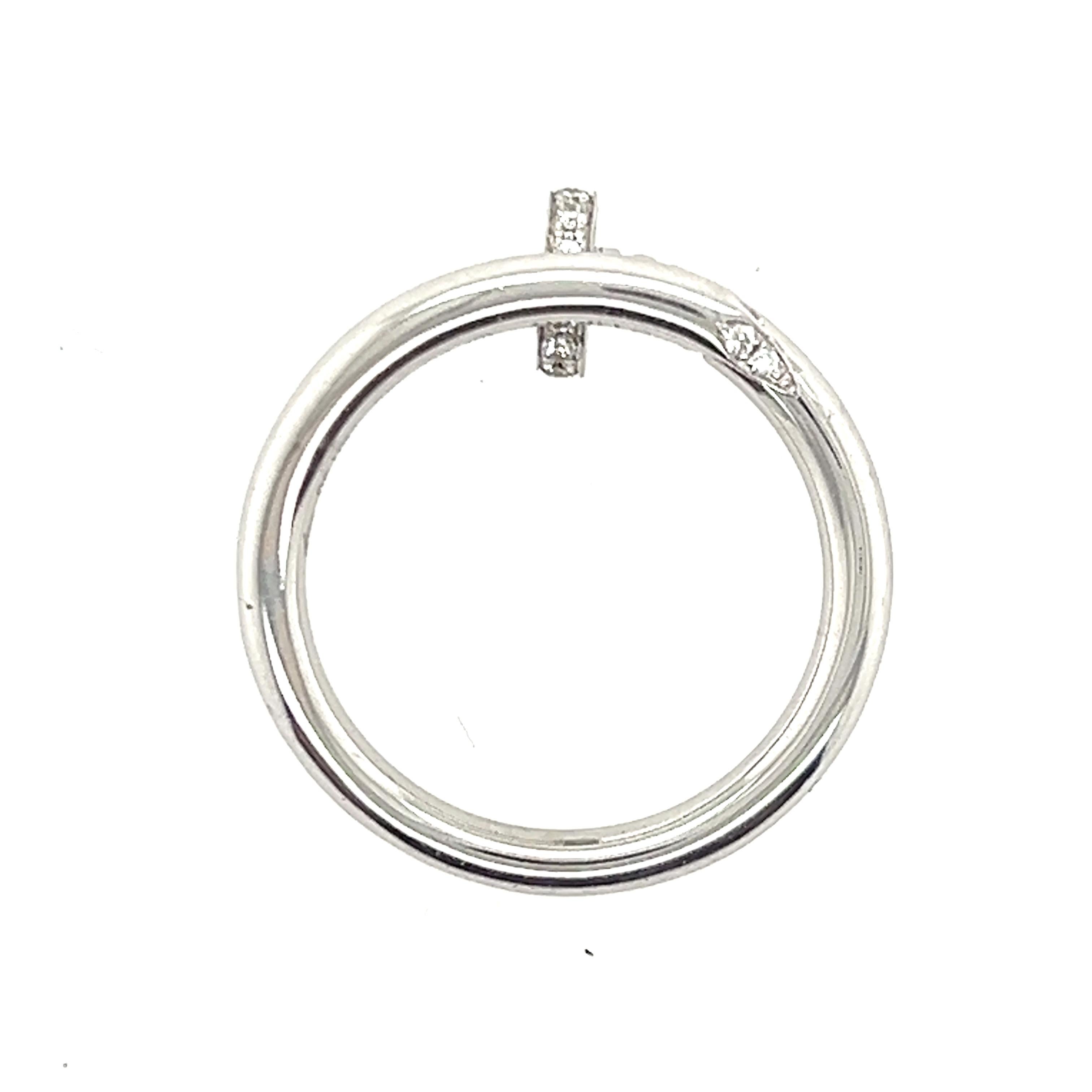 Cartier Juste Un Clou Diamond and 18k White Gold Ring 6