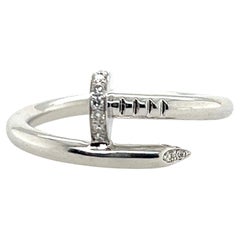 Cartier Juste Un Clou Diamond and 18k White Gold Ring