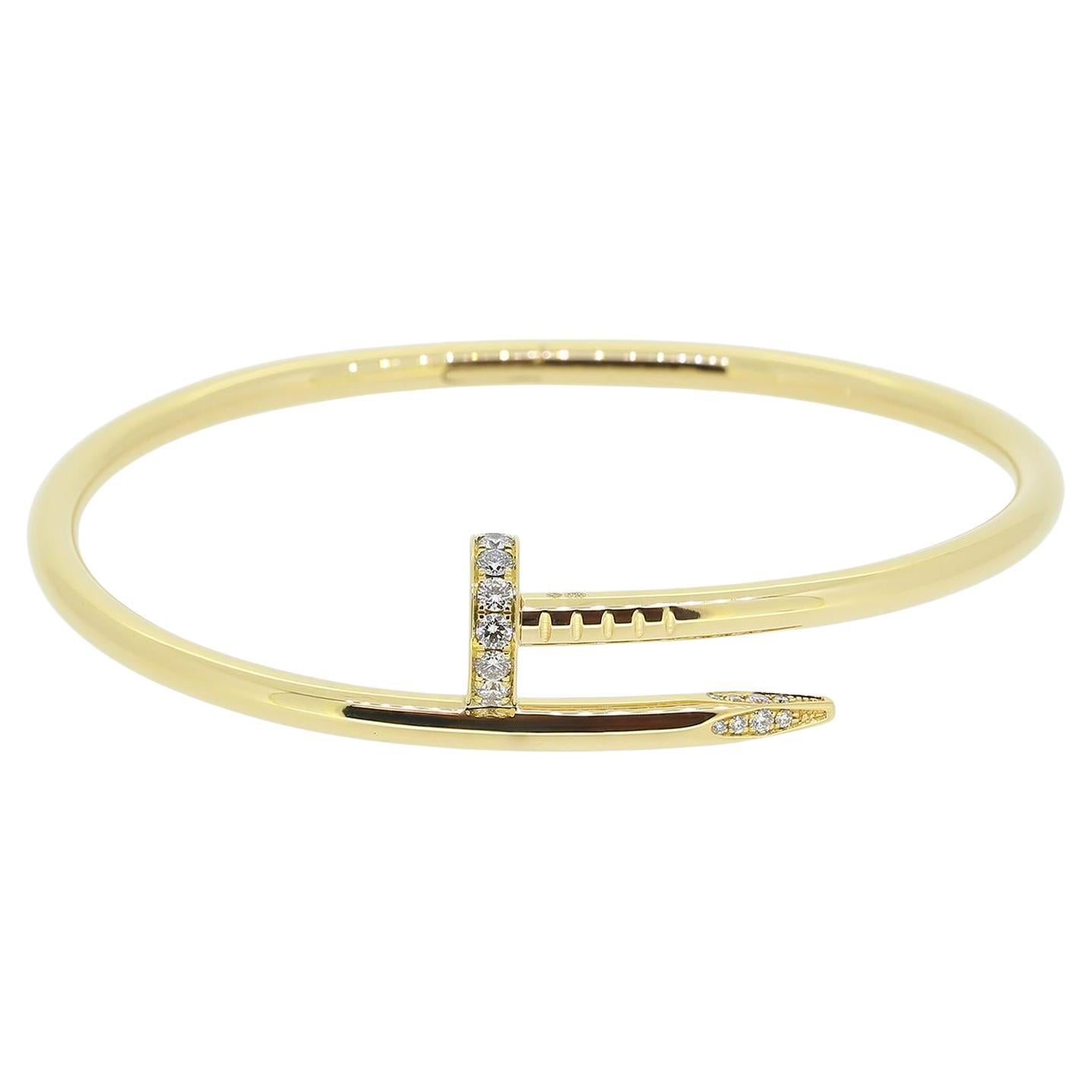 Cartier Juste un Clou Diamond Bangle Size 18