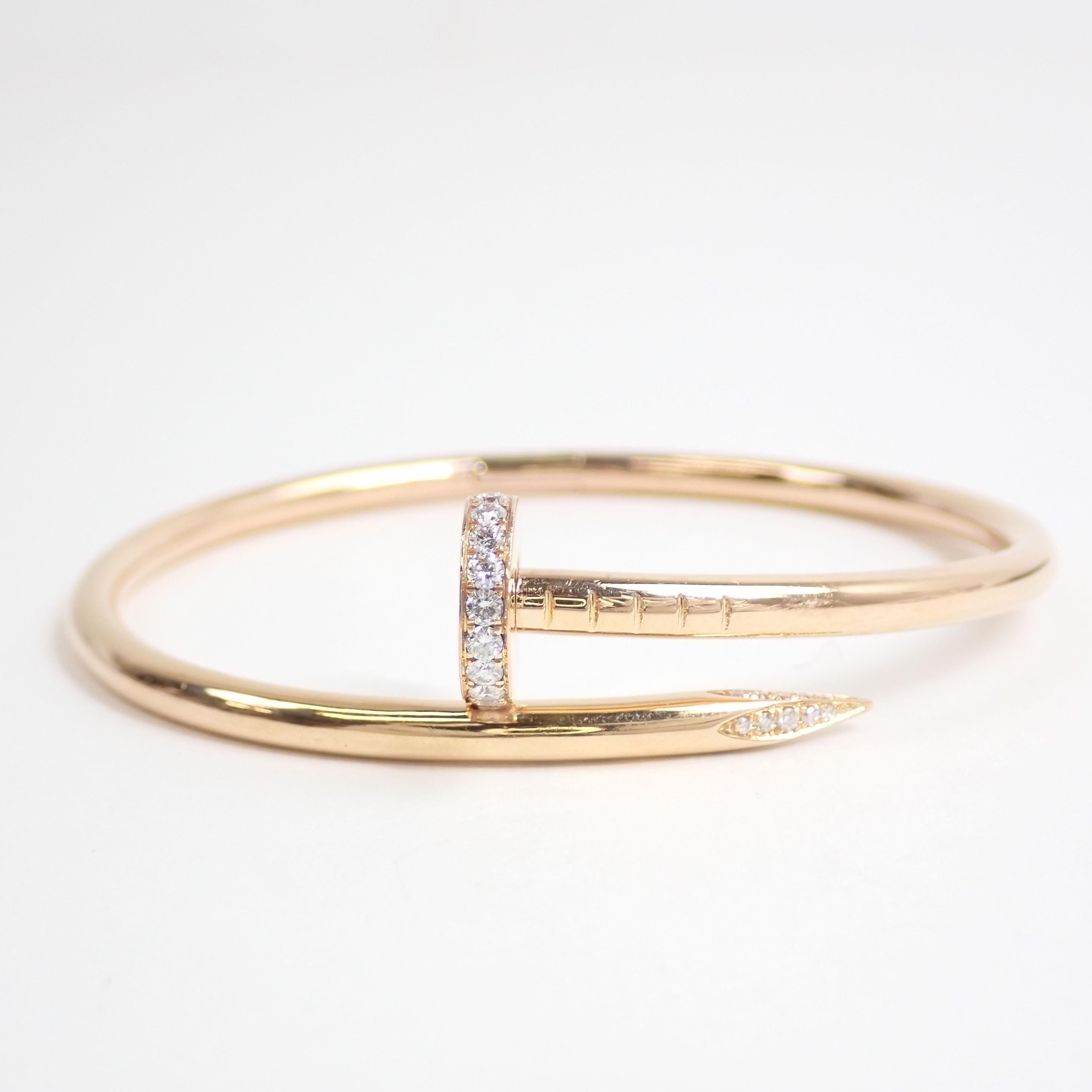 Cartier Juste un Clou Diamond Bracalet 750PG #16 1