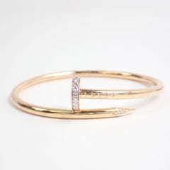 Cartier Juste un Clou Diamond Bracalet 750PG #17 29.7g