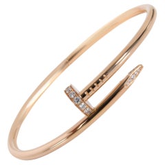 Cartier Juste un Clou Diamond Bracelet in 18K Pink Gold 0.59 CTW