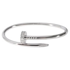 Cartier Juste Un Clou Diamant-Armband aus 18 Karat Weißgold 0,58 Karat