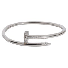 Cartier Juste Un Clou Diamond Bracelet in 18k White Gold 0.58 CTW