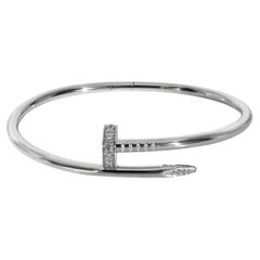 Bracelet Cartier Juste Un Clou en or blanc 18k 0.58 CTW