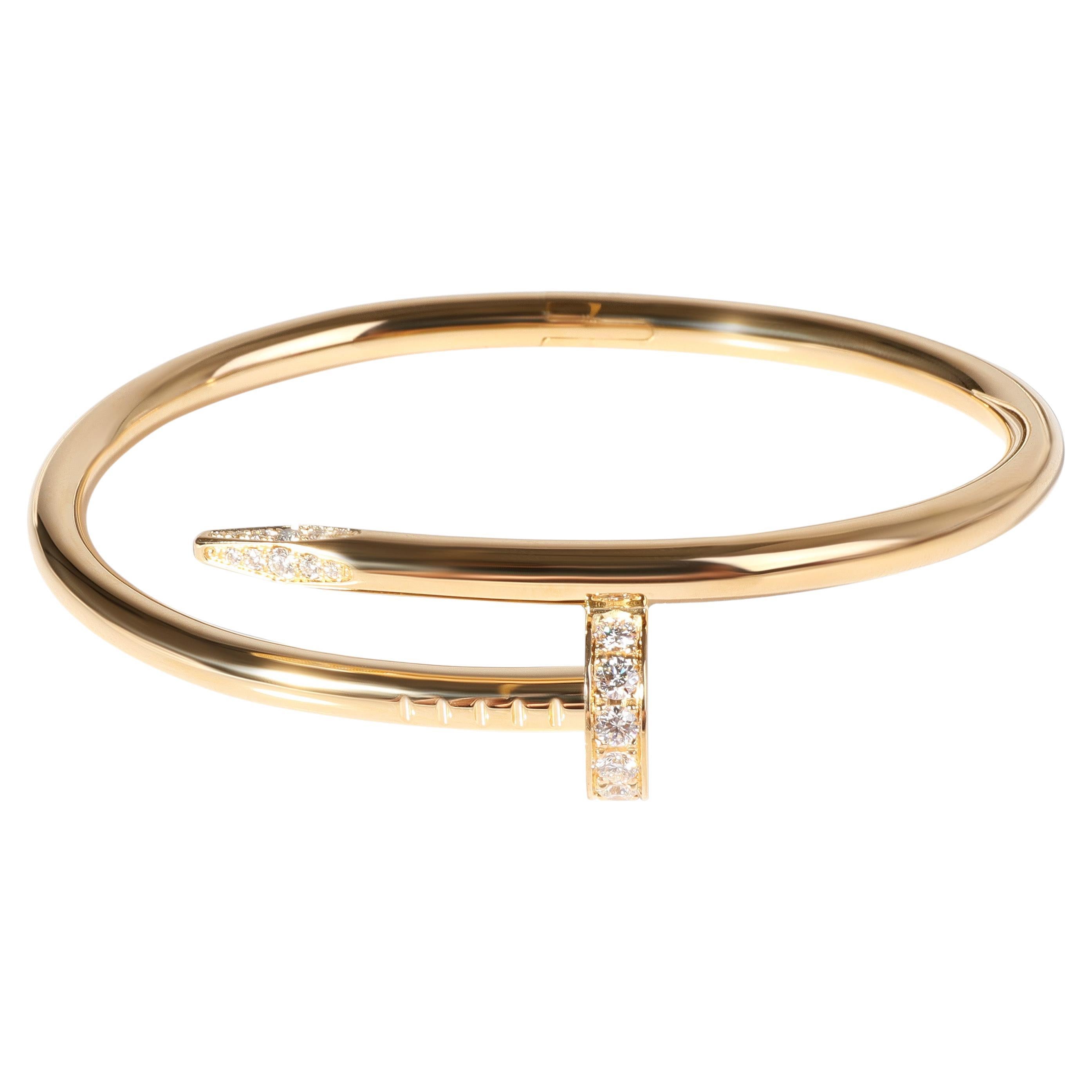 Cartier Juste un Clou White Gold Diamond Bracelet at 1stDibs