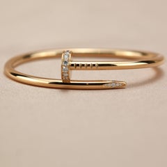 Cartier Juste Un Clou Diamond Bracelet Rose Gold