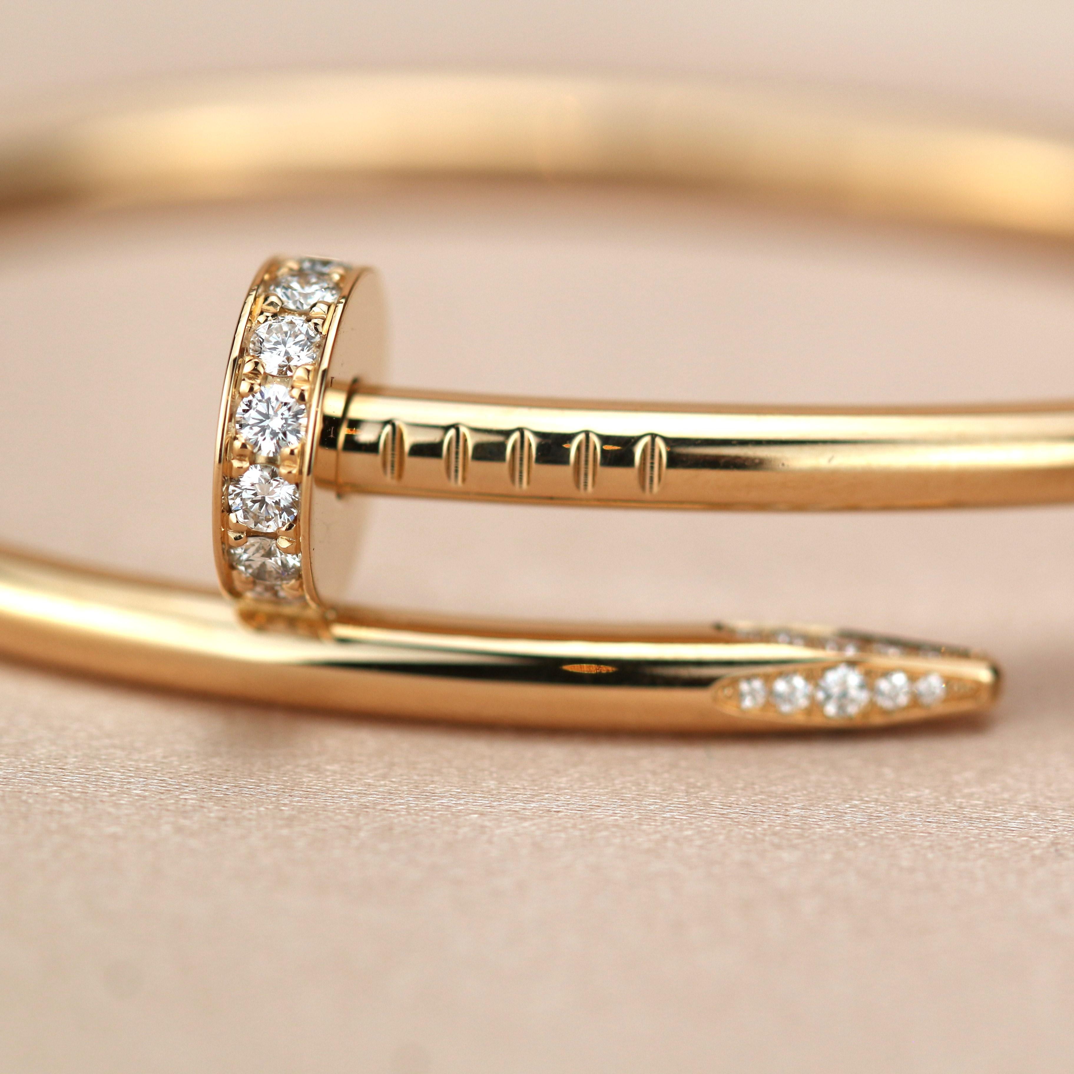 Cartier Juste Un Clou Diamond Bracelet Rose Gold 6
