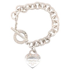 Tiffany & Co Rückkehr zu Tiffany Herz Tag Toggle Kette Armband Sterlingsilber