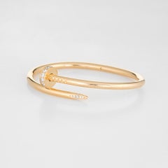 Cartier Juste Un Clou Diamant-Armband 18 Karat Gelbgold Nagel Estate Jewelry