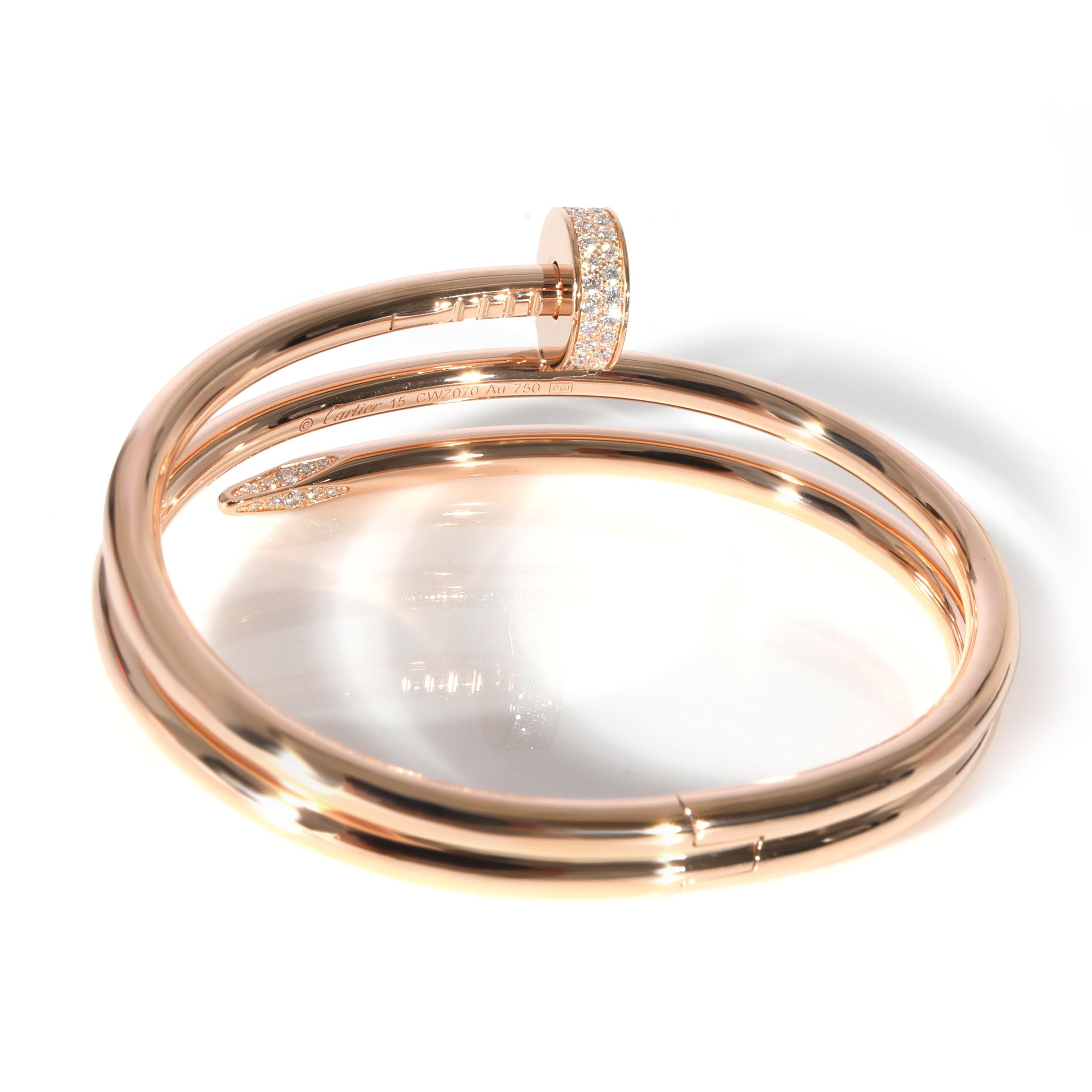 Cartier Juste Un Clou Bracelet double à diamants en or rose 18k 0,51 CTW

DÉTAILS PRIMAIRES
SKU : 125196
Titre de l'annonce : Bracelet double à diamants Juste Un Clou de Cartier en or rose 18k 0,51 CTW
Description de l'état : Prix de vente au détail